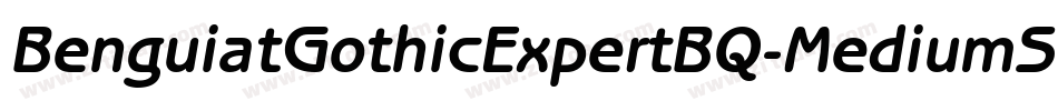 BenguiatGothicExpertBQ-MediumSC字体转换