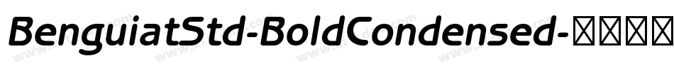 BenguiatStd-BoldCondensed字体转换