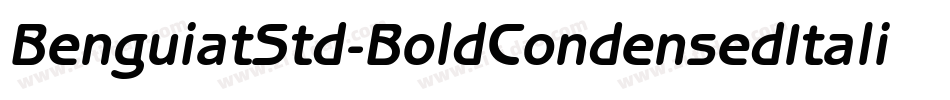 BenguiatStd-BoldCondensedItalic字体转换