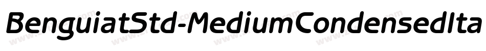 BenguiatStd-MediumCondensedItal字体转换