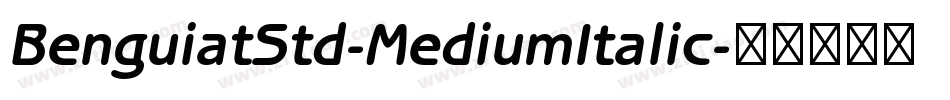 BenguiatStd-MediumItalic字体转换