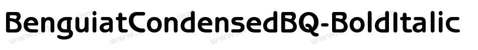 BenguiatCondensedBQ-BoldItalic字体转换
