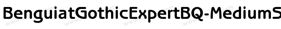 BenguiatGothicExpertBQ-MediumSC字体转换