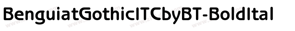 BenguiatGothicITCbyBT-BoldItal字体转换
