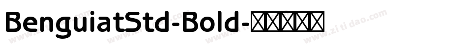 BenguiatStd-Bold字体转换
