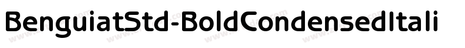 BenguiatStd-BoldCondensedItalic字体转换