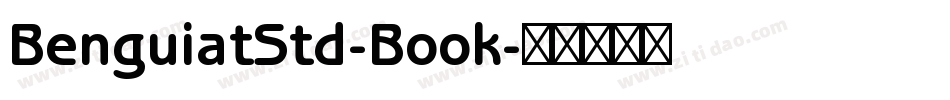BenguiatStd-Book字体转换