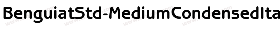 BenguiatStd-MediumCondensedItal字体转换