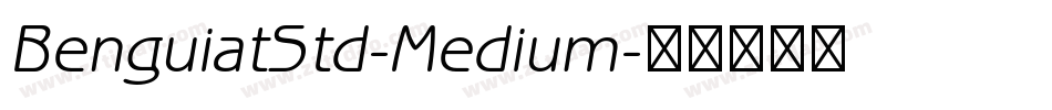 BenguiatStd-Medium字体转换