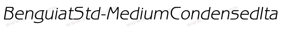 BenguiatStd-MediumCondensedItal字体转换