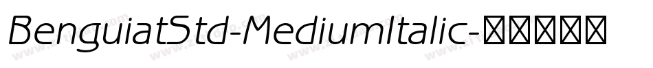 BenguiatStd-MediumItalic字体转换