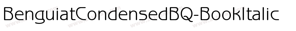 BenguiatCondensedBQ-BookItalic字体转换