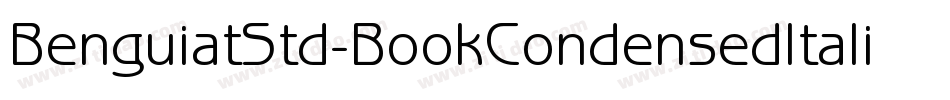 BenguiatStd-BookCondensedItalic字体转换