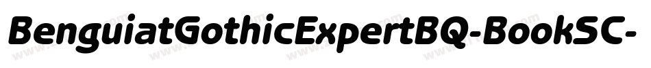 BenguiatGothicExpertBQ-BookSC字体转换
