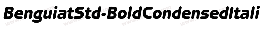 BenguiatStd-BoldCondensedItalic字体转换