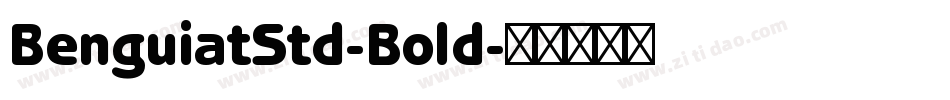 BenguiatStd-Bold字体转换