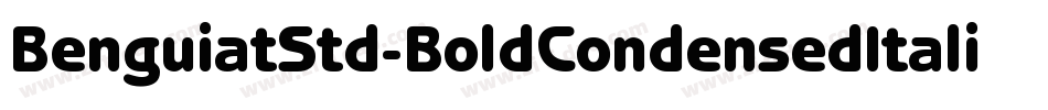 BenguiatStd-BoldCondensedItalic字体转换