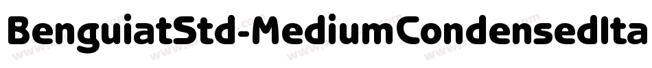 BenguiatStd-MediumCondensedItal字体转换
