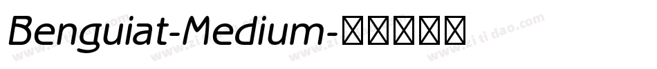 Benguiat-Medium字体转换