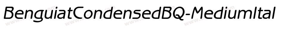 BenguiatCondensedBQ-MediumItalic字体转换
