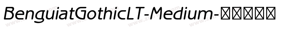 BenguiatGothicLT-Medium字体转换