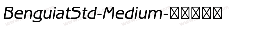 BenguiatStd-Medium字体转换