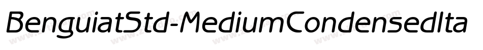 BenguiatStd-MediumCondensedItal字体转换