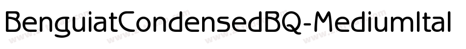 BenguiatCondensedBQ-MediumItalic字体转换