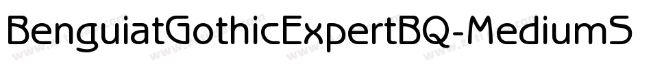 BenguiatGothicExpertBQ-MediumSC字体转换