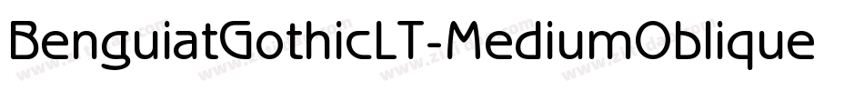 BenguiatGothicLT-MediumOblique字体转换