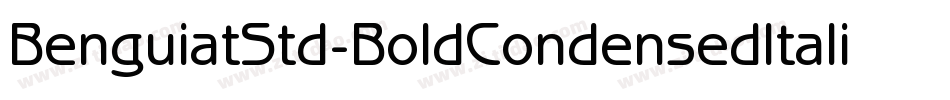 BenguiatStd-BoldCondensedItalic字体转换