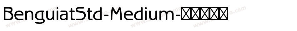 BenguiatStd-Medium字体转换