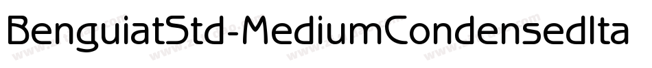 BenguiatStd-MediumCondensedItal字体转换