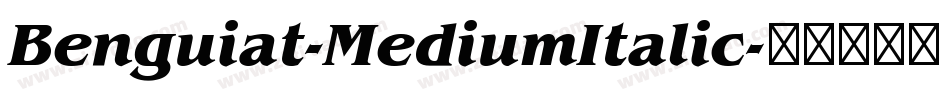 Benguiat-MediumItalic字体转换