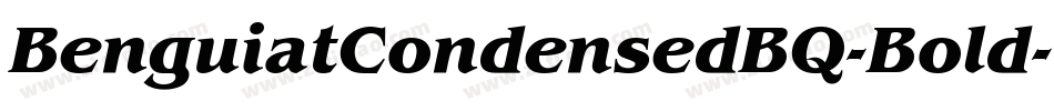 BenguiatCondensedBQ-Bold字体转换