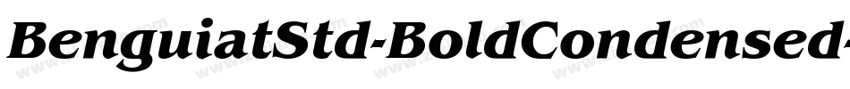 BenguiatStd-BoldCondensed字体转换