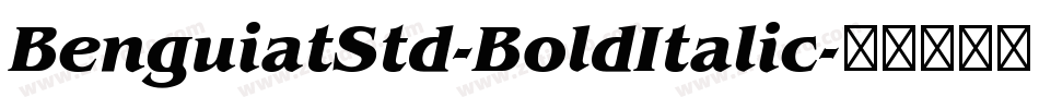 BenguiatStd-BoldItalic字体转换