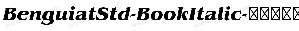 BenguiatStd-BookItalic字体转换