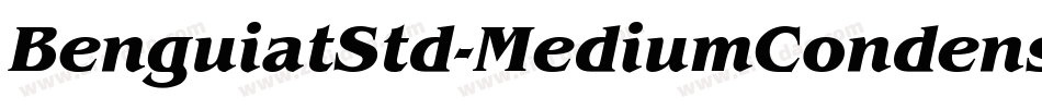 BenguiatStd-MediumCondensedItal字体转换