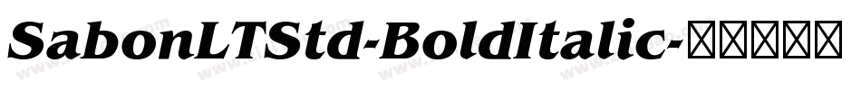 SabonLTStd-BoldItalic字体转换