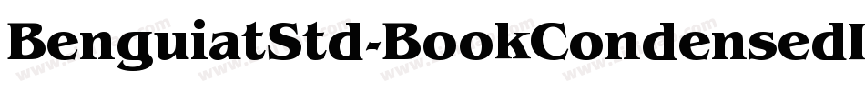 BenguiatStd-BookCondensedItalic字体转换