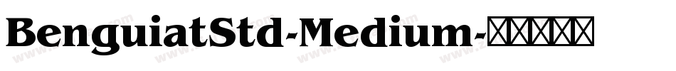 BenguiatStd-Medium字体转换