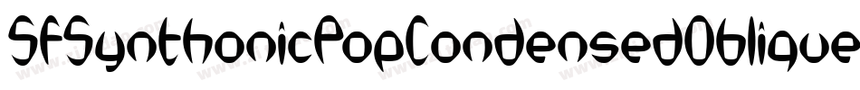 SfSynthonicPopCondensedOblique-Er1z字体转换