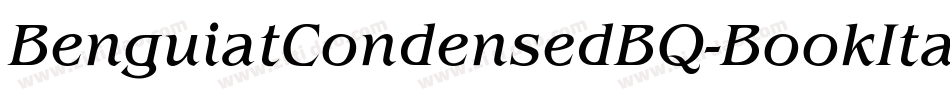BenguiatCondensedBQ-BookItalic字体转换