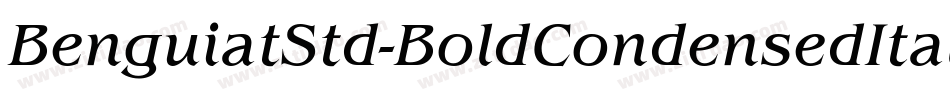 BenguiatStd-BoldCondensedItalic字体转换