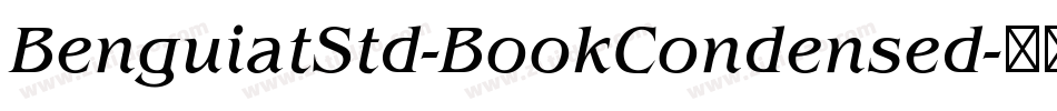 BenguiatStd-BookCondensed字体转换