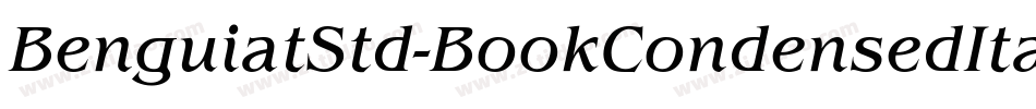 BenguiatStd-BookCondensedItalic字体转换