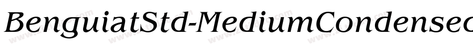BenguiatStd-MediumCondensed字体转换