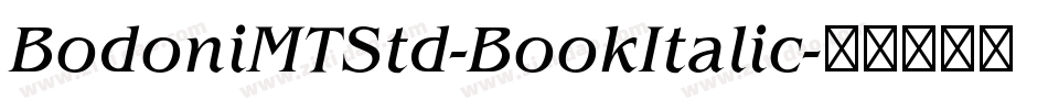 BodoniMTStd-BookItalic字体转换