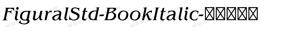 FiguralStd-BookItalic字体转换